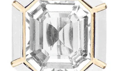 Goshwara Mélange Emerald-cut Stud Earrings In Gray