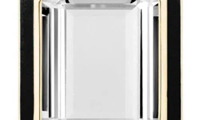 Goshwara Queen Emerald Cut Rock Crystal Pendant Necklace In Multi