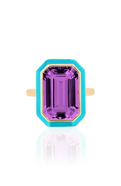 Goshwara Queen Emerald Cut Ring In Gold