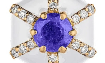 Goshwara Queen Hexagon Pendant Necklace In Gold