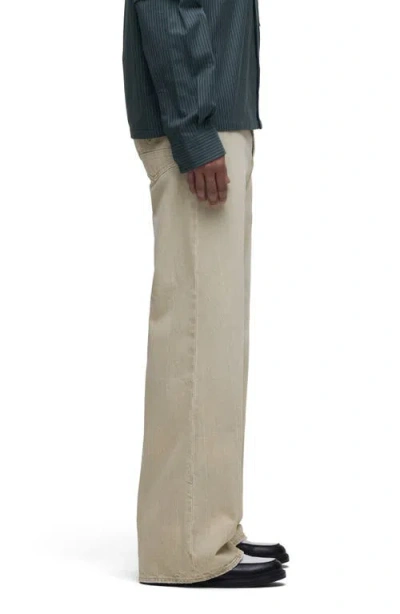 Hudson Jeans Luca Wide Leg Jeans In Neutral