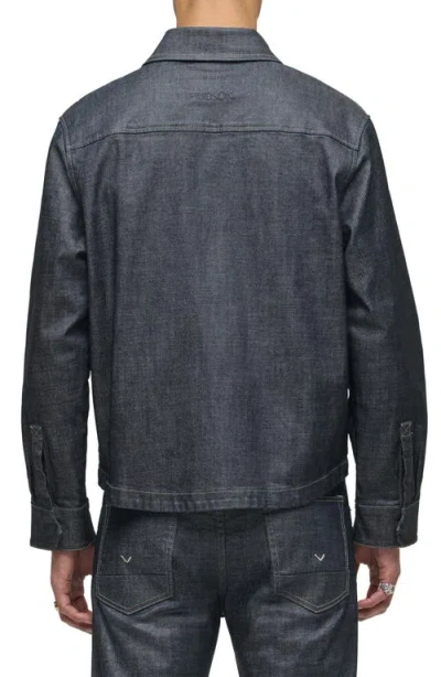 Hudson Jeans Coated Button-up Shirt In Gray