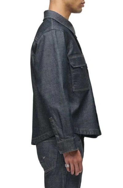 Hudson Jeans Coated Button-up Shirt In Gray