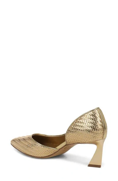 Sarto By Franco Sarto Tawny Pointed Toe Half D'orsay Pump In Gold