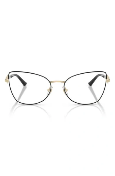 Jimmy Choo 55mm Cat Eye Optical Glasses In Black