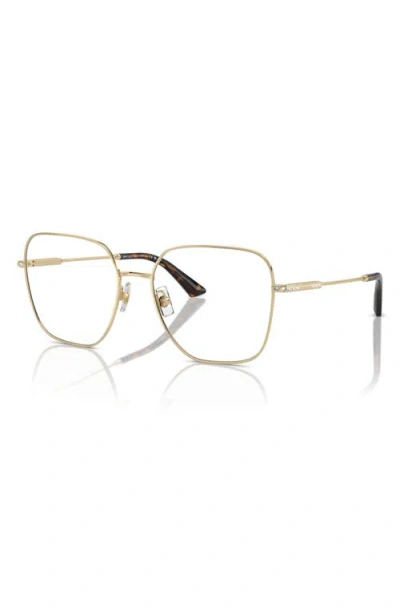 Jimmy Choo 53mm Square Optical Glasses In Brown