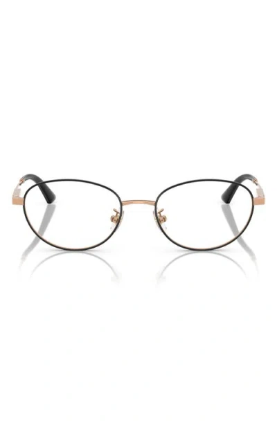 Jimmy Choo 51mm Oval Optical Glasses In Brown