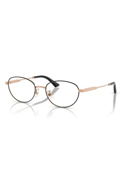 Jimmy Choo 51mm Oval Optical Glasses In Brown