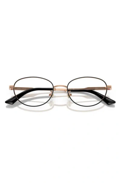 Jimmy Choo 51mm Oval Optical Glasses In Brown