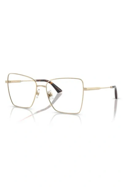 Jimmy Choo 55mm Pillow Optical Glasses In Gold