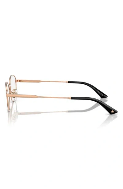 Jimmy Choo 51mm Oval Optical Glasses In Brown