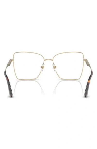 Jimmy Choo 55mm Pillow Optical Glasses In Gold