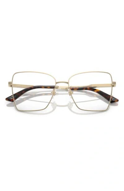 Jimmy Choo 53mm Pillow Optical Glasses In Burgundy