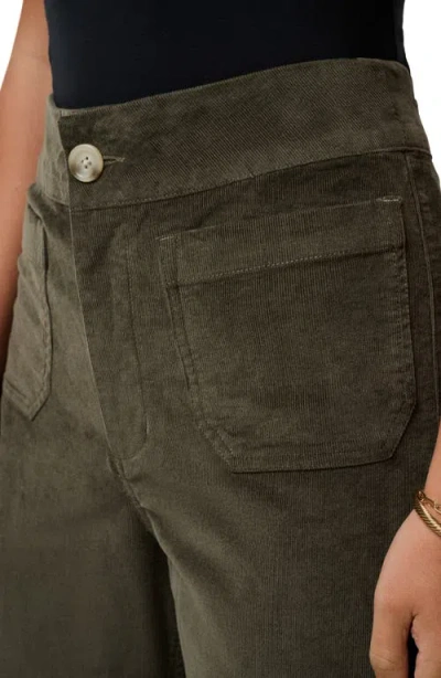 Travismathew Everyday Patch Pocket Cotton Blend Corduroy Pants In Green