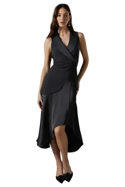 Coast Tux Sleeveless Midi Dress In Black