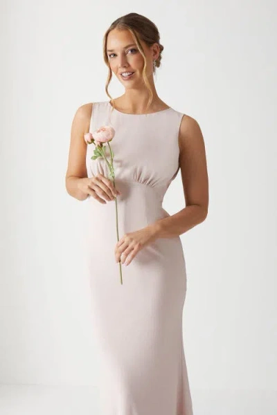 Coast Cowl Back Maxi Bridesmaid Dress In White