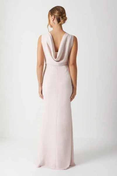Coast Cowl Back Maxi Bridesmaid Dress In White