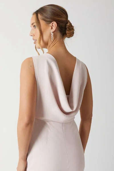 Coast Cowl Back Maxi Bridesmaid Dress In White