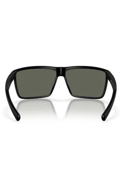 Costa Del Mar 63mm Polarized Oversize Square Sunglasses In Black