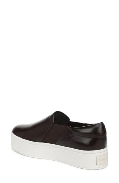 Vince Warren Platform Slip-on Sneaker In Brown