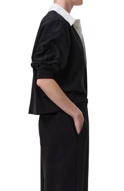 Citizen Of Humanity Citizens Of Humanity Aris Rugby Shirt In Black