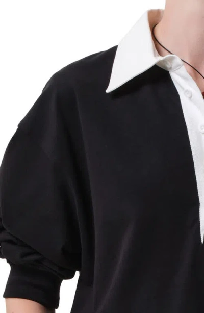 Citizen Of Humanity Citizens Of Humanity Aris Rugby Shirt In Black