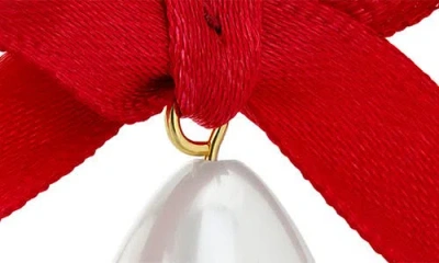 Ted Baker Riyya Ribbon Bow Faux Pearl Drop Earrings