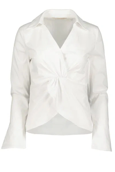 Bishop + Young Spencer Twist Front Blouse In White