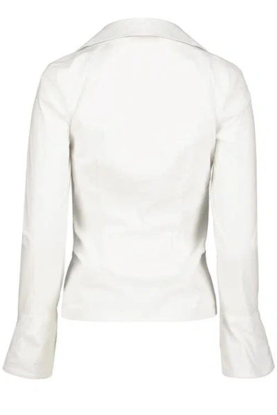 Bishop + Young Spencer Twist Front Blouse In White