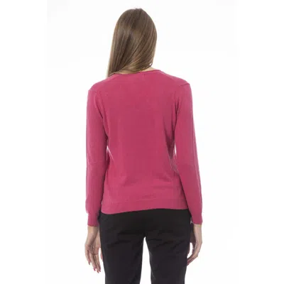 Baldinini Trend Fuchsia Polyamide Sweater In Pink