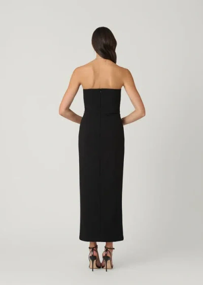 Shoshanna Midnight Midnight Star Stretch Crepe Dress In Black