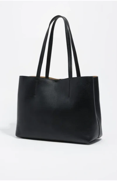 Bimba Y Lola Leather Chihuahua Shopper Bag In Black