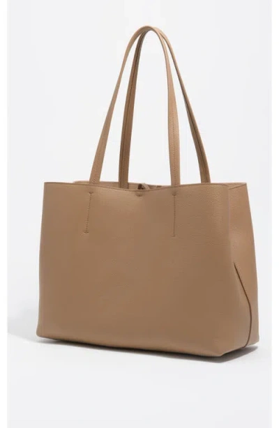 Bimba Y Lola Leather Chihuahua Shopper Bag In Brown