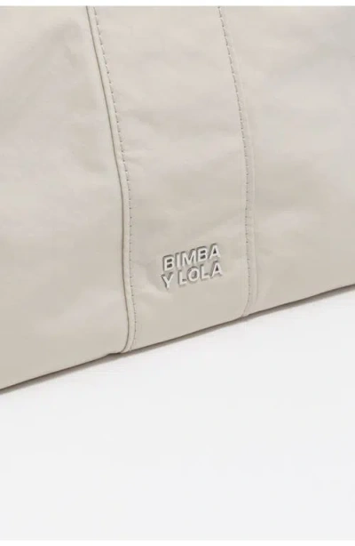 Bimba Y Lola Medium Nylon Trapezium Make-up Case In White