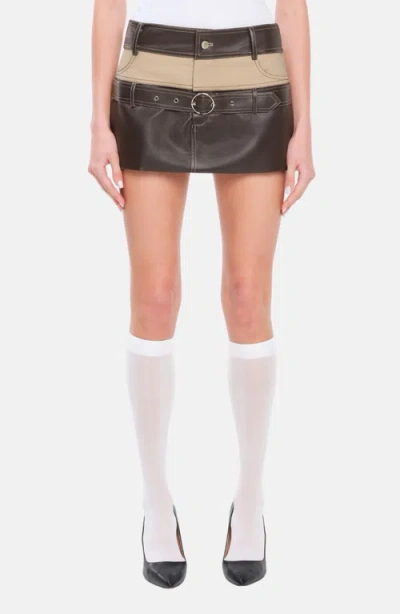 Ow Collection Betty Skirt In Black