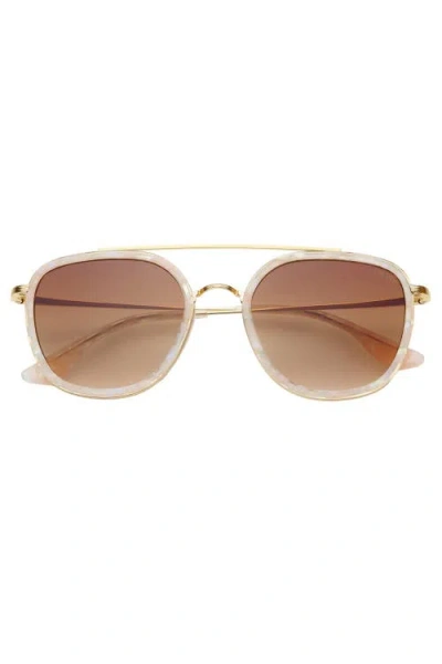 Freyrs Eyewear Weston Round Sunglasses In Gold