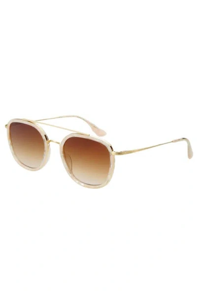 Freyrs Eyewear Weston Round Sunglasses In Gold