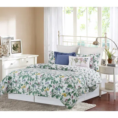 C & F Home C&f Home Marcy Blooms Bedding Quilt Set In Green