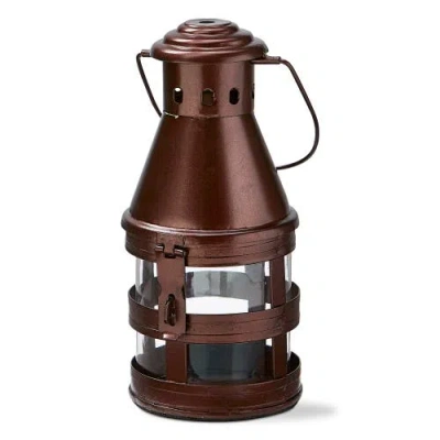 Tag Fireside Bronze Lantern Candle Holder Decorative Metal Lantern In Brown