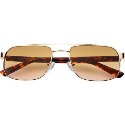 Freyrs Eyewear Vesper Aviator Sunglasses In Gold