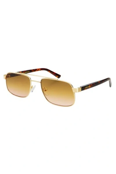 Freyrs Eyewear Vesper Aviator Sunglasses In Gold