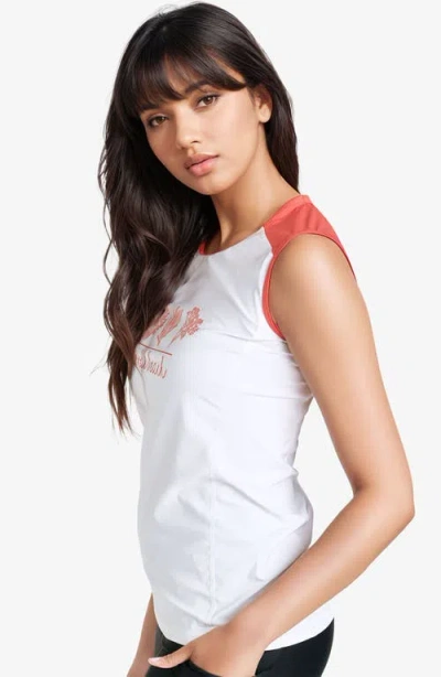 Calypsa Loose Fit Maya Swim Top In White