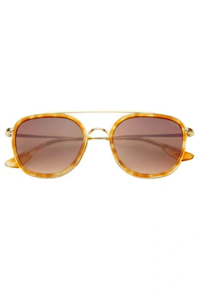 Freyrs Eyewear Weston Round Sunglasses In Brown