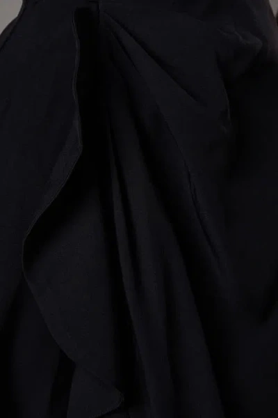 Coast Crepe Ruffle Low Back Dress In Black