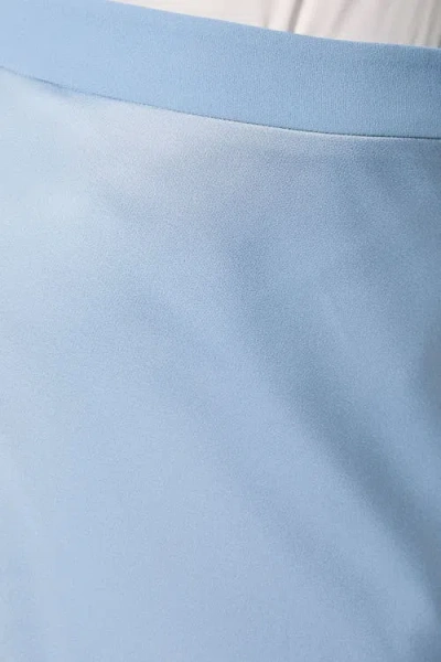 Coast Satin Detail Fitted Skirt In Blue