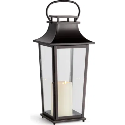 Napa Home & Garden Maurice Outdoor Lantern Candle Holder Large In Black