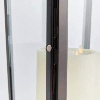 Napa Home & Garden Maurice Outdoor Lantern Candle Holder Large In Black