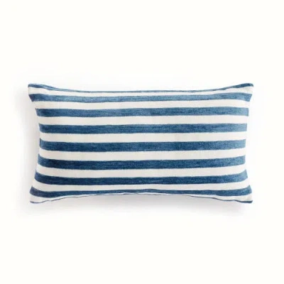 Napa Home & Garden Gideon Lumbar Indoor-outdoor Pillow In Blue