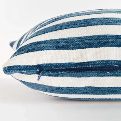 Napa Home & Garden Gideon Lumbar Indoor-outdoor Pillow In Blue