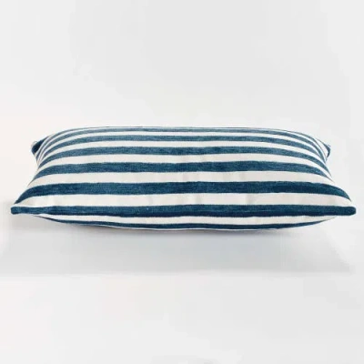 Napa Home & Garden Gideon Lumbar Indoor-outdoor Pillow In Blue